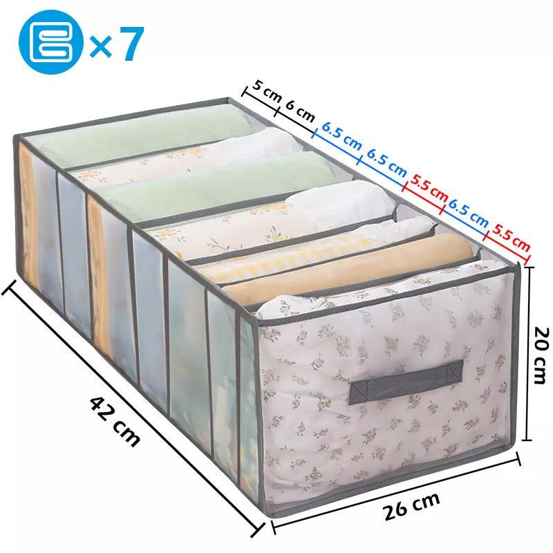 Clothes Organizer Trousers Clothes Jeans Storage Box Wardrobe Clothes Organizer Underwear Bra Socks Artifact Compartment Box