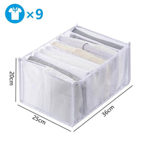 Clothes Organizer Trousers Clothes Jeans Storage Box Wardrobe Clothes Organizer Underwear Bra Socks Artifact Compartment Box