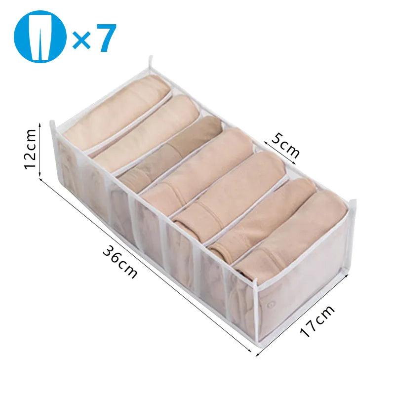 Clothes Organizer Trousers Clothes Jeans Storage Box Wardrobe Clothes Organizer Underwear Bra Socks Artifact Compartment Box