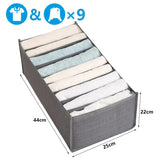 Clothes Organizer Trousers Clothes Jeans Storage Box Wardrobe Clothes Organizer Underwear Bra Socks Artifact Compartment Box