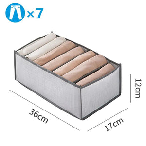 Clothes Organizer Trousers Clothes Jeans Storage Box Wardrobe Clothes Organizer Underwear Bra Socks Artifact Compartment Box