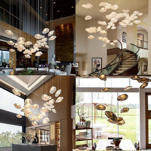 Cloud Design Glass Pendant Light Nordic Hanging Lamp For Living Dining Room Restaurant Loft Stairwell Chandelier Indoor Lighting