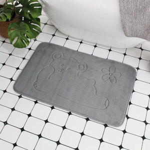 Cobblestone Embossed Bath Mat Non-slip Bathroom Carpets In Wash Basin Bathtub Side Floor Rug Shower Room Doormat Memory Foam Pad