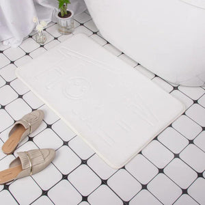 Cobblestone Embossed Bath Mat Non-slip Bathroom Carpets In Wash Basin Bathtub Side Floor Rug Shower Room Doormat Memory Foam Pad