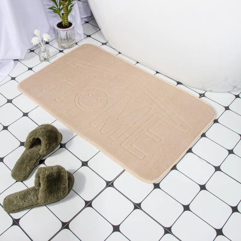 Cobblestone Embossed Bath Mat Non-slip Bathroom Carpets In Wash Basin Bathtub Side Floor Rug Shower Room Doormat Memory Foam Pad