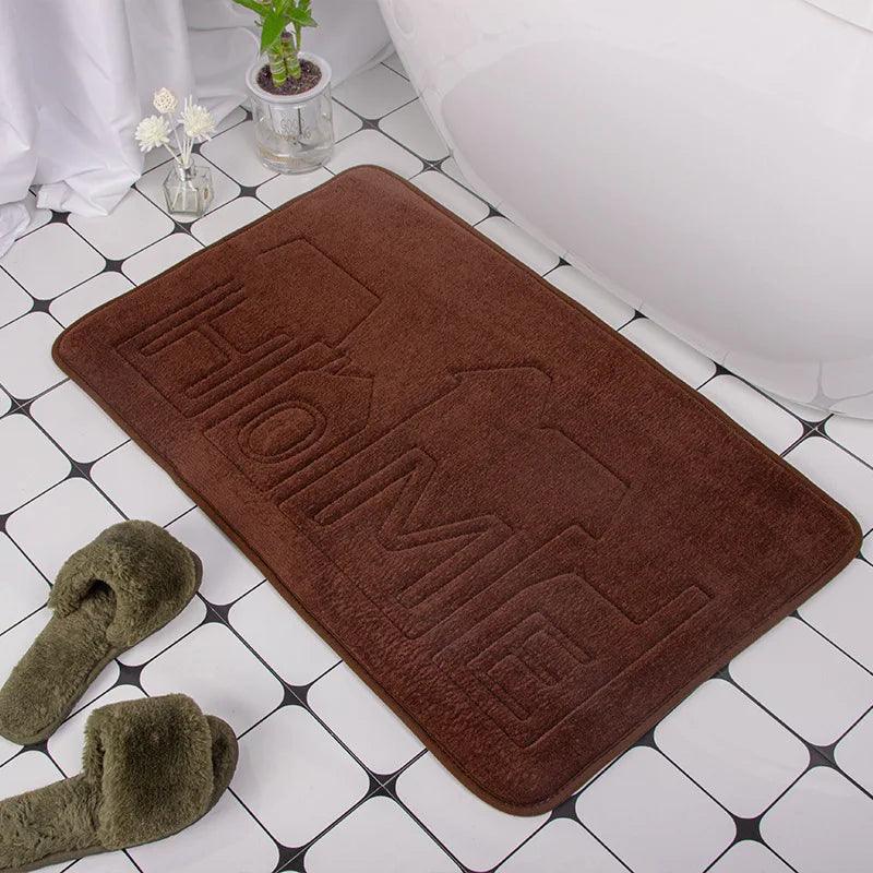 Cobblestone Embossed Bath Mat Non-slip Bathroom Carpets In Wash Basin Bathtub Side Floor Rug Shower Room Doormat Memory Foam Pad