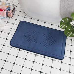 Cobblestone Embossed Bath Mat Non-slip Bathroom Carpets In Wash Basin Bathtub Side Floor Rug Shower Room Doormat Memory Foam Pad