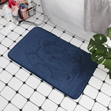 Cobblestone Embossed Bath Mat Non-slip Bathroom Carpets In Wash Basin Bathtub Side Floor Rug Shower Room Doormat Memory Foam Pad