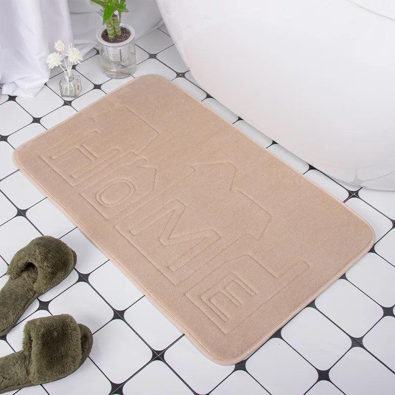 Cobblestone Embossed Bath Mat Non-slip Bathroom Carpets In Wash Basin Bathtub Side Floor Rug Shower Room Doormat Memory Foam Pad