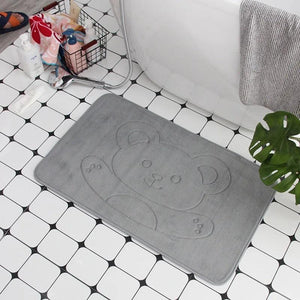 Cobblestone Embossed Bath Mat Non-slip Bathroom Carpets In Wash Basin Bathtub Side Floor Rug Shower Room Doormat Memory Foam Pad