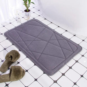 Cobblestone Embossed Bath Mat Non-slip Bathroom Carpets In Wash Basin Bathtub Side Floor Rug Shower Room Doormat Memory Foam Pad