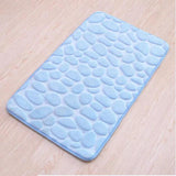 Cobblestone Embossed Bath Mat Non-slip Bathroom Carpets In Wash Basin Bathtub Side Floor Rug Shower Room Doormat Memory Foam Pad