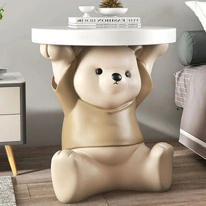 Creative Fashion Play Large Bear Coffee Tables Floor Modern Cute Side Table Bedroom Unique Muebles Table Night Home Furniture