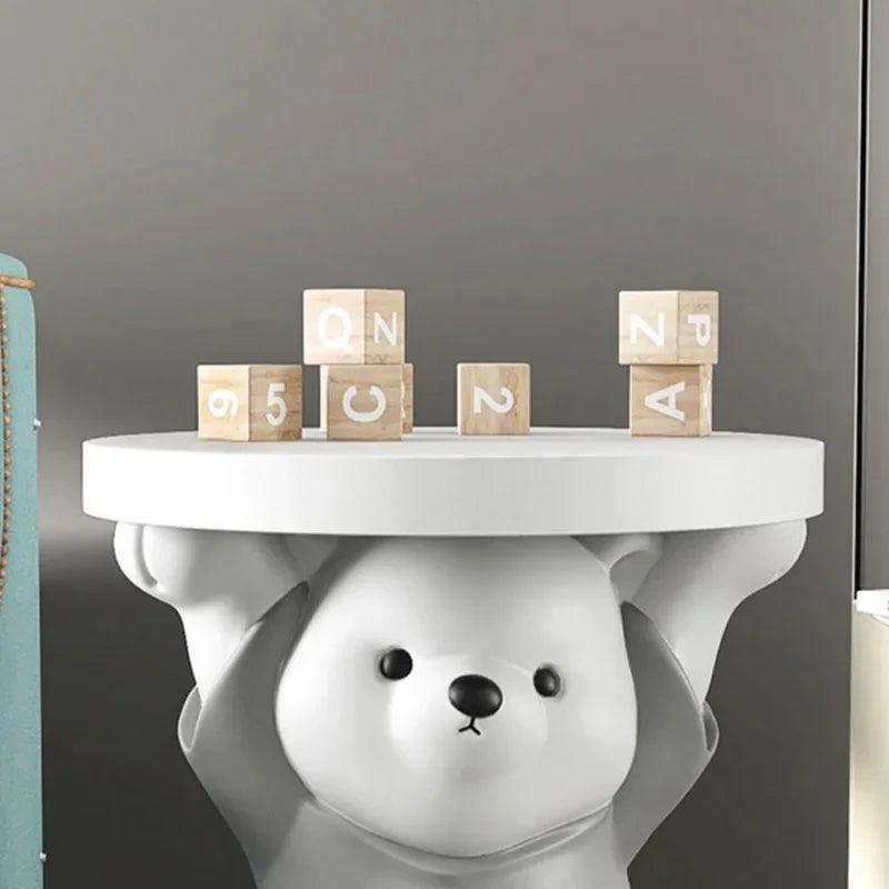 Creative Fashion Play Large Bear Coffee Tables Floor Modern Cute Side Table Bedroom Unique Muebles Table Night Home Furniture