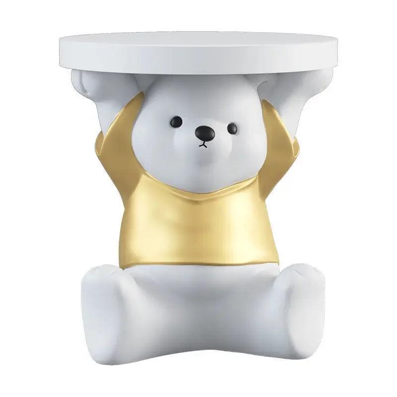 Creative Fashion Play Large Bear Coffee Tables Floor Modern Cute Side Table Bedroom Unique Muebles Table Night Home Furniture