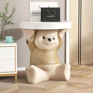 Creative Fashion Play Large Bear Coffee Tables Floor Modern Cute Side Table Bedroom Unique Muebles Table Night Home Furniture