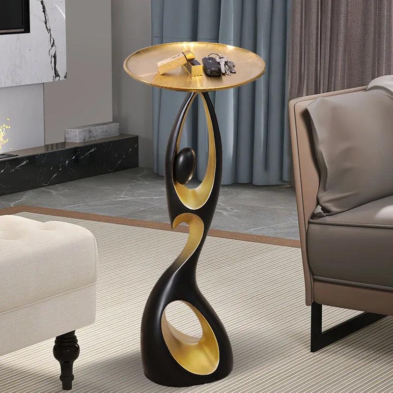 Creative Home Decor Art Abstract Sofa Side Table Light Luxury Living Room Porch Decoration Corner Table Designer Furniture