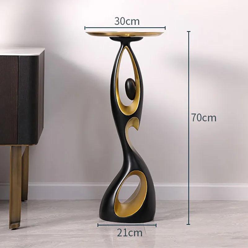 Creative Home Decor Art Abstract Sofa Side Table Light Luxury Living Room Porch Decoration Corner Table Designer Furniture