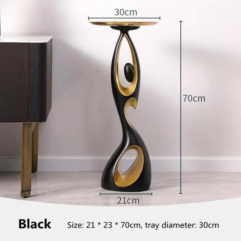 Creative Home Decor Art Abstract Sofa Side Table Light Luxury Living Room Porch Decoration Corner Table Designer Furniture