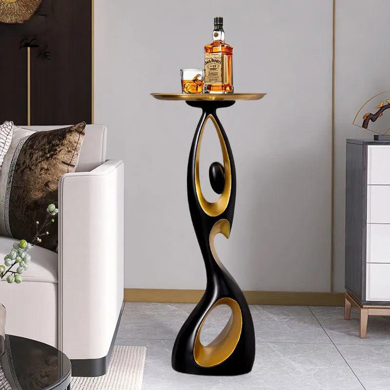 Creative Home Decor Art Abstract Sofa Side Table Light Luxury Living Room Porch Decoration Corner Table Designer Furniture