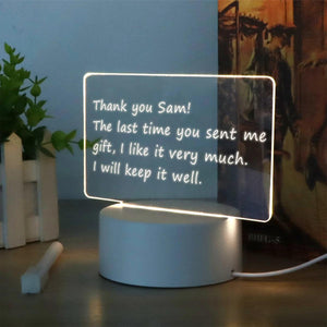 Creative Note Board Table Led Night Light USB Message Board Holiday Light With Pen For Children Girlfriend Decoration Desk Lamp