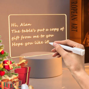 Creative Note Board Table Led Night Light USB Message Board Holiday Light With Pen For Children Girlfriend Decoration Desk Lamp