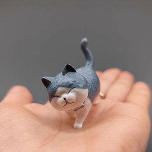 Cute Cat Miniature Sculptures Decompression Cat Ornaments Table Art Original Gifts Cute Miniatures Modern Room Decoration