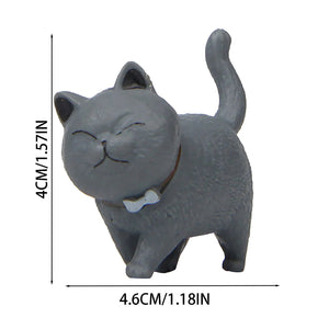 Cute Cat Miniature Sculptures Decompression Cat Ornaments Table Art Original Gifts Cute Miniatures Modern Room Decoration