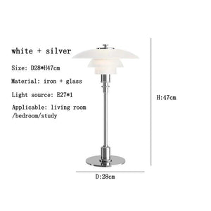 Danish Designer Nordic PH3 Glass Reading LED Table Lamp Modern Simple Living Room Bedroom Study Bedside Decoration Small Plate