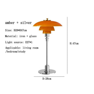 Danish Designer Nordic PH3 Glass Reading LED Table Lamp Modern Simple Living Room Bedroom Study Bedside Decoration Small Plate