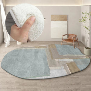 Decoration Carpet Irregular Round Living Room Home Special-shaped Thickened Fluffy Plush Sofa Lounge Bedroom Rug коврик decor