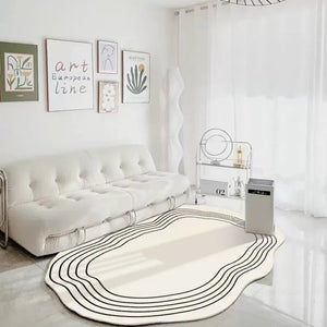 Decoration Carpet Irregular Round Living Room Home Special-shaped Thickened Fluffy Plush Sofa Lounge Bedroom Rug коврик decor