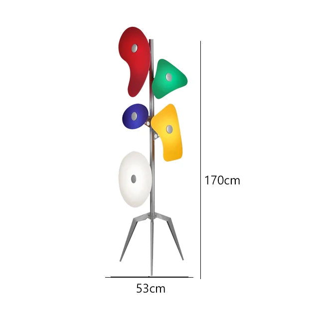 Designer Floor Lamp Creative Foscarini Orbital Floor Light Living Room Corner Bedside Art Acrylic Shade Standing Lamp