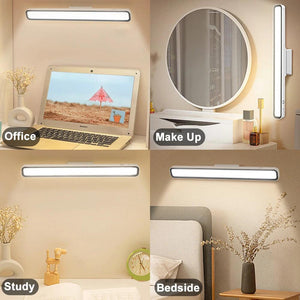 Desk Lamp LED USB Rechargeable Light Stepless Dimming Table Lamp Hanging Magnetic Bedroom Night Lamp Reading Table Lamps