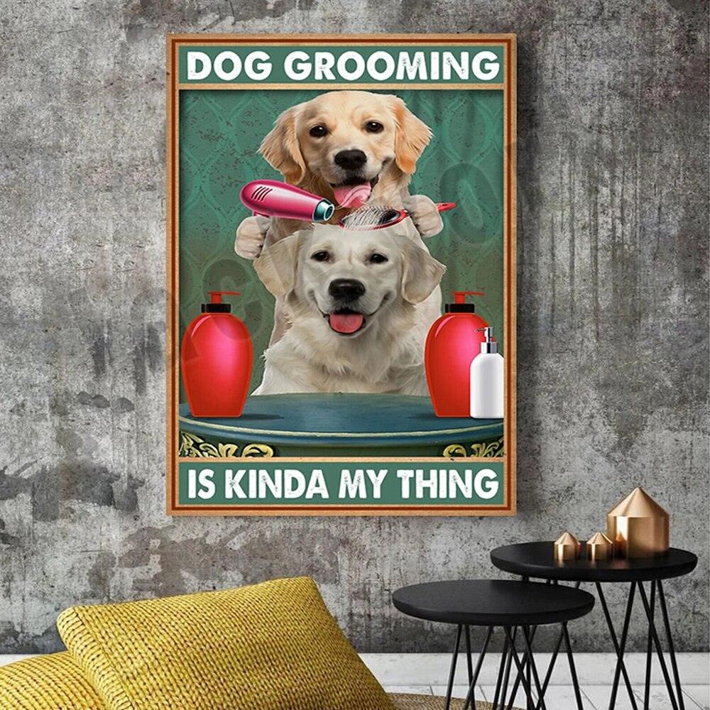 Dog Grooming Is Kinda MyThing Poster, Funny Dog Grooming Gifts, Dog Grooming Salon Poster, Grooming Gifts, Dog Mom Gifts