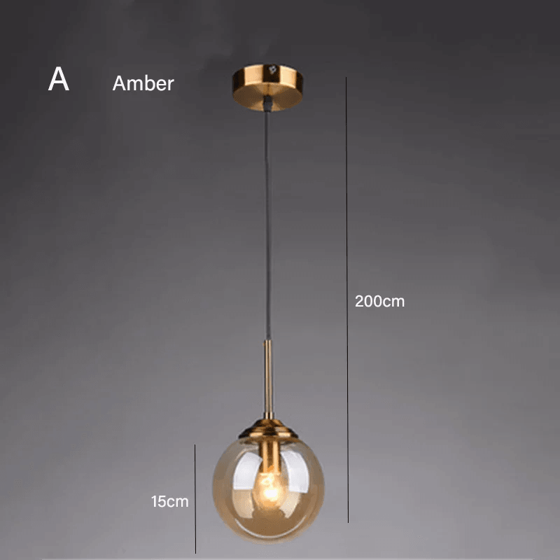 Dropshipping Modern Glass Ball Chandelier Nordic Retro Long Staircase Pendant Lamp for Living Room Home Decor Lighting Fixtures