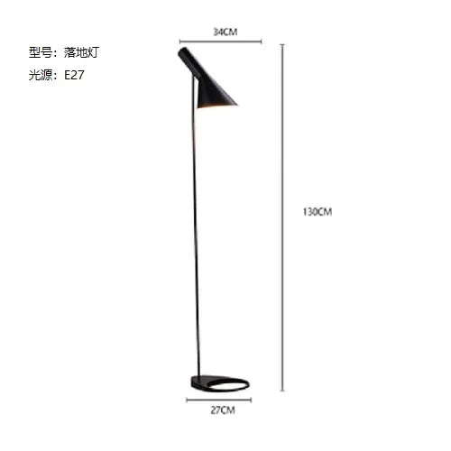 E27 Corner Floor Lamp Black White LED Lights Designer Arne Jacobsen For Living Room Modern Decor House Stand