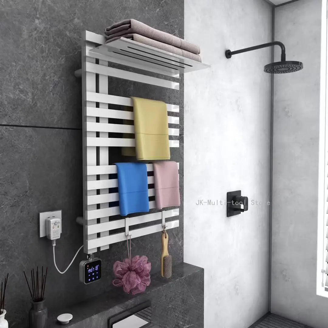 Electric Bath Towel Warmer Heating Towel Shelf Towel Dryer Heated Electric Towel Rack Smart Home Electric Towel Dryer