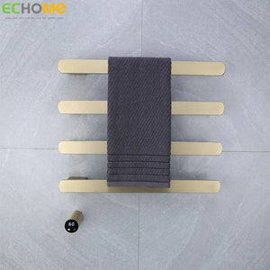 Electric Heated Towel Rack 304 Stainless Steel Hidden Installation Towel Drying Rack Constant Temperature Brushed Towel Warmer