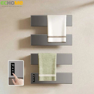 Electric Heated Towel Rack Aluminum Alloy Bathroom Towel Heating and Drying Rack Sterilization and Disinfection Towel Warmer