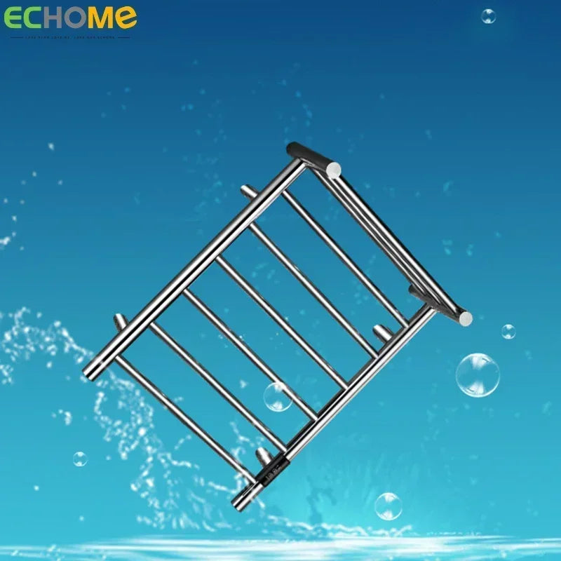 Electric Heated Towel Rack Household Bathroom Towel Rack Electric Towel Warmer Stainless Steel Storage Rack Bathroom Accessories