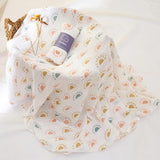 Elinfant 100% cotton 120*110cm 2 Layers Newborn Baby Bath Towel Wrap Muslin Swaddle Blankets Wholesale Dropshipping