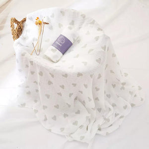 Elinfant 100% cotton 120*110cm 2 Layers Newborn Baby Bath Towel Wrap Muslin Swaddle Blankets Wholesale Dropshipping