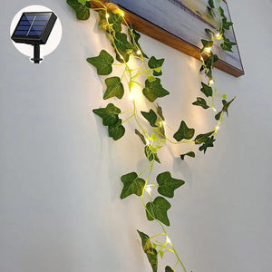 Fairy Lights 10m 100LED /5M 50 LED Solar Lights Maple Leaf Waterproof Outdoor Garland Solar Lamp Christmas for Garden Decoration