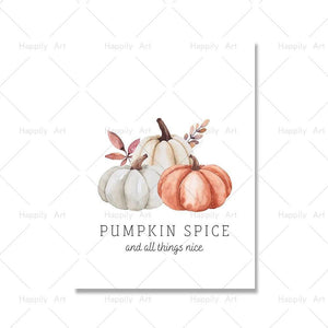 Fall Autumn Sayings Canvas Painting Hello Pumpkin Quote Wall Pictures Children Cartoon Art Print Halloween Poster Home Decor