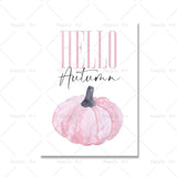 Fall Autumn Sayings Canvas Painting Hello Pumpkin Quote Wall Pictures Children Cartoon Art Print Halloween Poster Home Decor