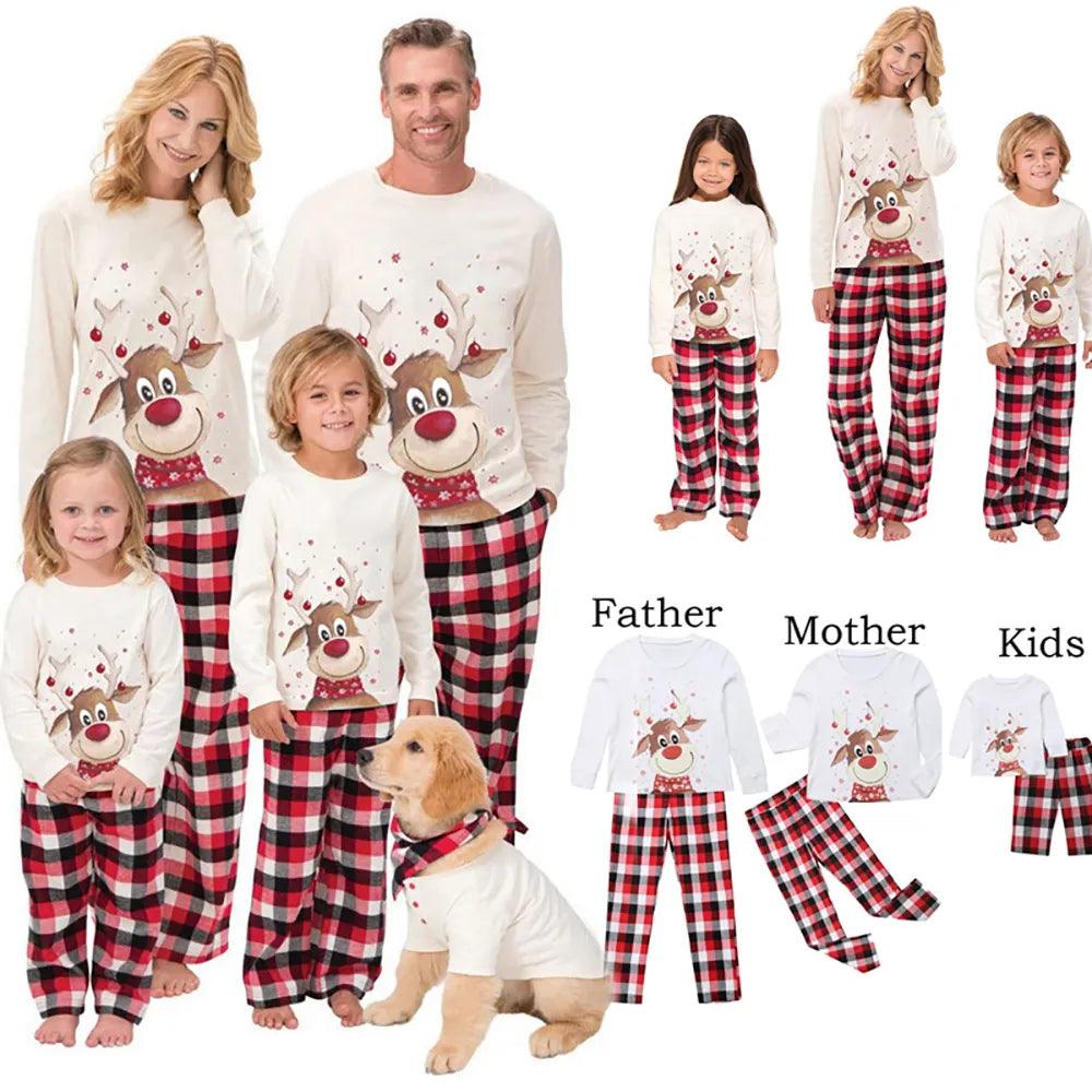 Family Matching Clothes Christmas Pajamas 2023 Mother Kids Baby Pyjamas Set Look Sleepwear Mother And Daughter Father Son Outfit