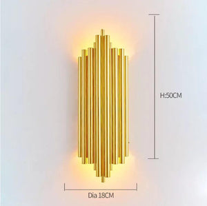 Fast shipping Crystal Golden Modern Indoor Wall Light For Bedroom Bedside Living Room Decoration LED Sconce Lamp Bathroom