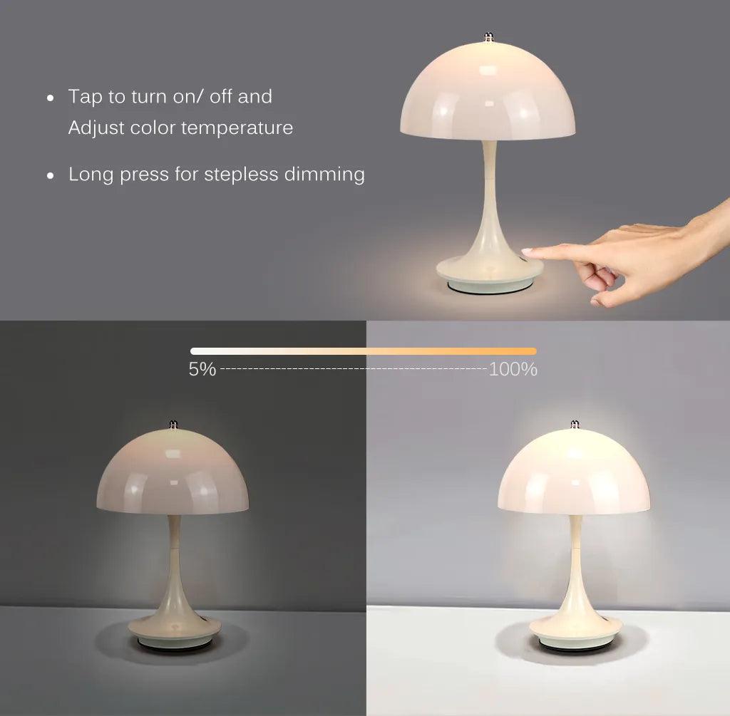 Flower Bud Led Table Lamp Wireless rechargeable lamp Nordic Bedside Wedding Room Desk Simple Bedroom Modern Sleeping Night Light