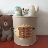 Foldable Animal Laundry Basket Felt Dirty Clothes Storage Bucket Large Laundry Hamper Kid Toys Storage Basket Clothes Organizer